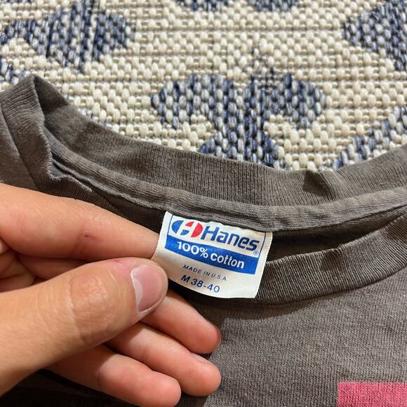 VTG 80's Heart Bad Animals Tour Band Graphic T Shirt Double Sided Faded SZ S - Picture 3 of 7